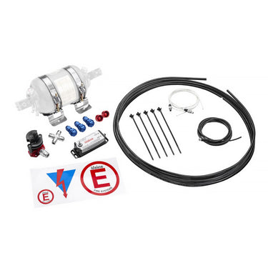 Lifeline Zero 275 FIA fitting kit components with brackets, tubing, and nozzles